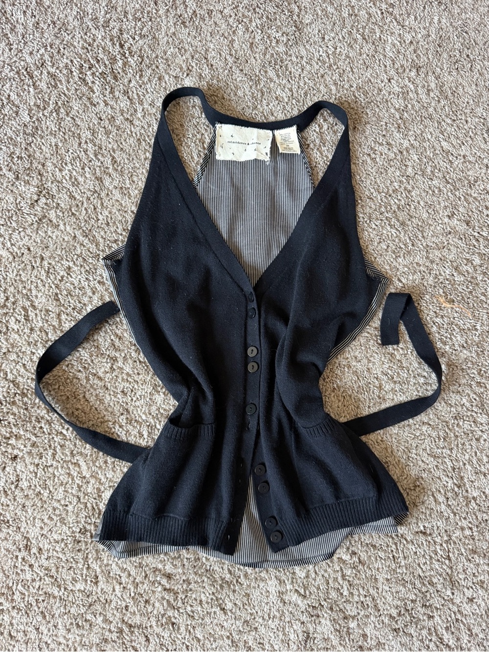 Anthropologie Coincidence & Chance sweater vest sz XS